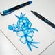 thumbnail image 4 of Zebra Pluma Fuente Z Fountain Pen Punta Metálica Caja 6 Piezas Color Azul, 4 of 5