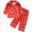 S485-Brick Red, variant on Toddler Girl Boy Halloween Satin Silk Pajamas Button Down 2 Piece Pajama Set Girls Nightgown Tracksuit Sweatsuits Set Back-To-School Outfit Set 7-8 Years