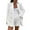 White, variant on Women 2 Piece Blazer Shorts Sets Long Sleeve Double Breasted Suit Jackets Business Outfit