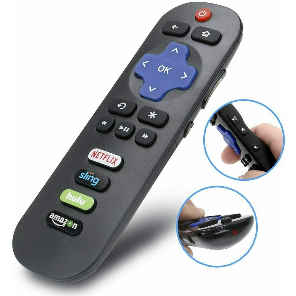 Universal ELEMENT Roku TV Remote Control with Netflix Sling Hulu Amazon