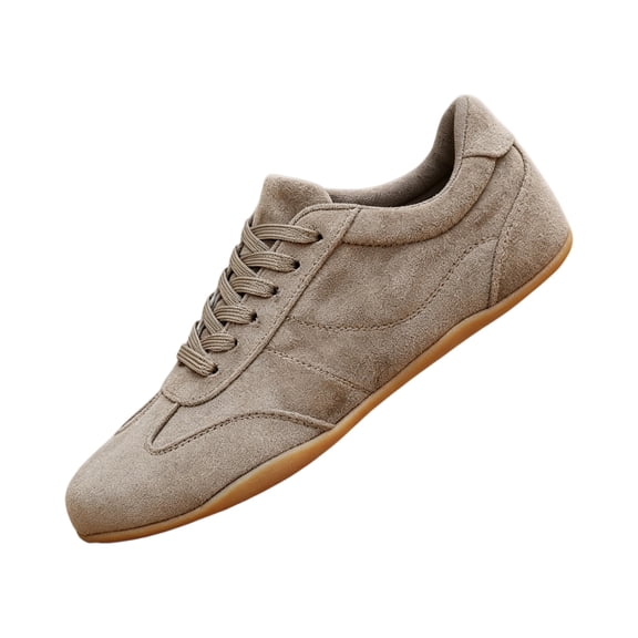 Women's Low Top Casual Shoes Lace Up Retro Flat Sneakers Non Slip Gum Sole Comfortable for Walking Shopping Daily Wear Ladies Fashion Shoes 41