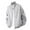 #Gray, variant on DPTALR Men's Solid Color Long Sleeve Round Neck Baseball Jacket,Army Green,XXL