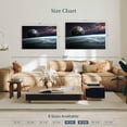 thumbnail image 4 of Elephant Stock Earth And Moon In Space Wall Art - Horizontal Canvas Wall Art - Living Room Wall Decor - Astronomy & Space Canvas - Gray And Beige Decor - 45" x 30", 4 of 8