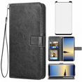 thumbnail image 1 of Mobile Phone Cover for Samsung Note 8, Cover Premium Pu Leather Tpu Flip Case Magnetic Closure Card Compartment Stand Function Wallet with Lanyard Protective Cover, 1 of 7