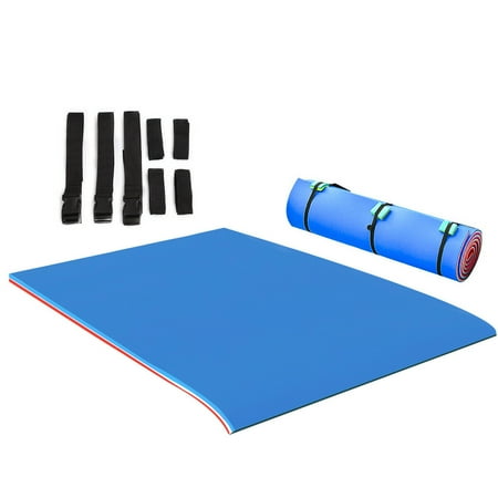water gymax relaxing floating recreation mat layer pad island sports