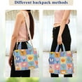 thumbnail image 4 of FORMRS Womens Corduroy Tote Bag Crossbody Shoulder Handbag with Pocket, Blue Flowers, 4 of 7