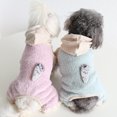 thumbnail image 6 of Coral Fleece Puppy Hoodie Wear-Resistant Warm Jumpsuit for Winter, Skin-Friendly and Comfortable, 6 of 8