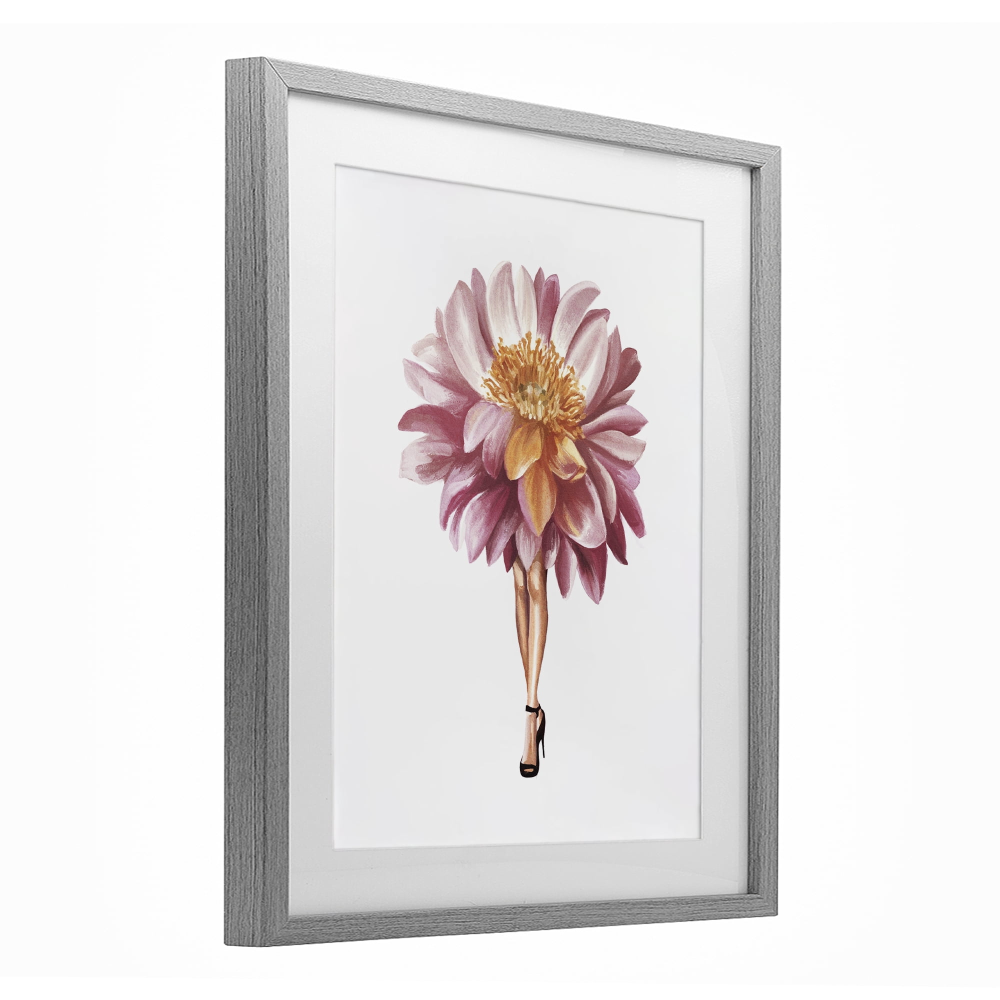 Stupell Industries Glam Floral Walkway Gray Framed Print Under Glass, design by Svetlana Aleynikova