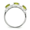 thumbnail image 2 of 925 Sterling Silver Diamond Lemon Quartz Ring Gemstone, 2 of 7