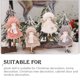 thumbnail image 3 of Bearachild Colgantes de Navidad Hermosa muñeca de lana Decoraciones para árboles de Navidad Juguetes de peluche ligeros Adornos de de Kits de decoración para fiestas Gris Bearachild HA069662-01, 3 of 6