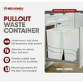 thumbnail image 3 of Rev-A-Shelf 35 Quart Pullout Waste Container Trash Can w/ Soft-Close Slides, 3 of 12