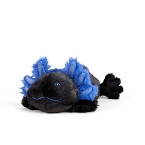 Warmies Junior Black Axolotl Stuffed Animal, Microwavable Heated Plushie and Weighted Soft Plush Toys