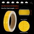 thumbnail image 3 of Uxcell 1 Roll Reflective Tape Waterproof Reflective Tape Warning Safety Tape Reflector for Trucks Cars Yellow 1 inch x 33ft, 3 of 7