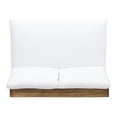 thumbnail image 5 of Home Square 2 Piece Outdoor Acacia Wood Loveseat Set in Teak and White, 5 of 11