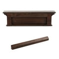 thumbnail image 6 of Home Wall Decorative Antique Brass Hardware 4 Hook Coat Rack - Brown, 6 of 7