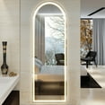 thumbnail image 2 of MCQ 63"x 20" Arched Full Length LED Mirror , 3 Color Modes for Bedroom Cloakroom, 2 of 6