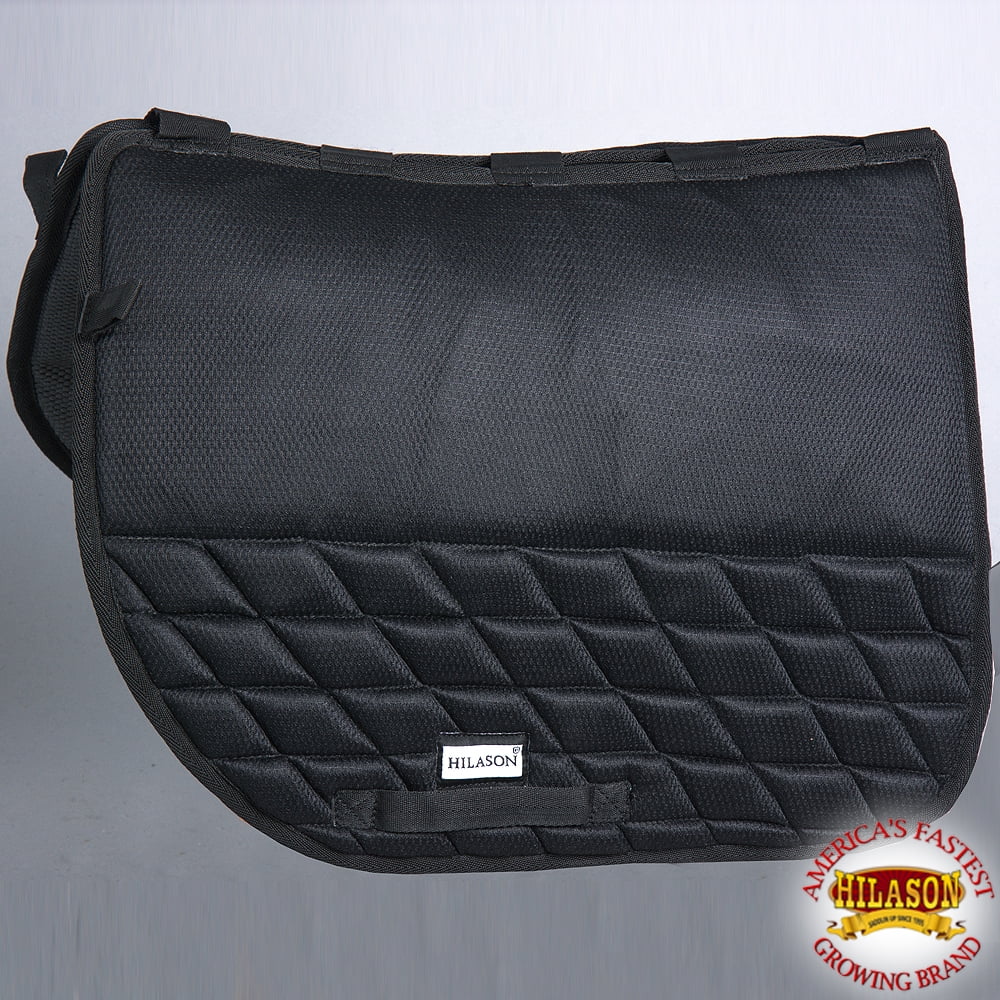 TA310F- HILASON ENGLISH DRESSAGE GEL SADDLE PAD BASE ANTI-SLIP BLACK by HILASON