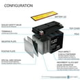 thumbnail image 2 of YTX9-BS SLA Remplacement Battery pour Scorpion YTX9-BS - 3 Pack, 2 of 5