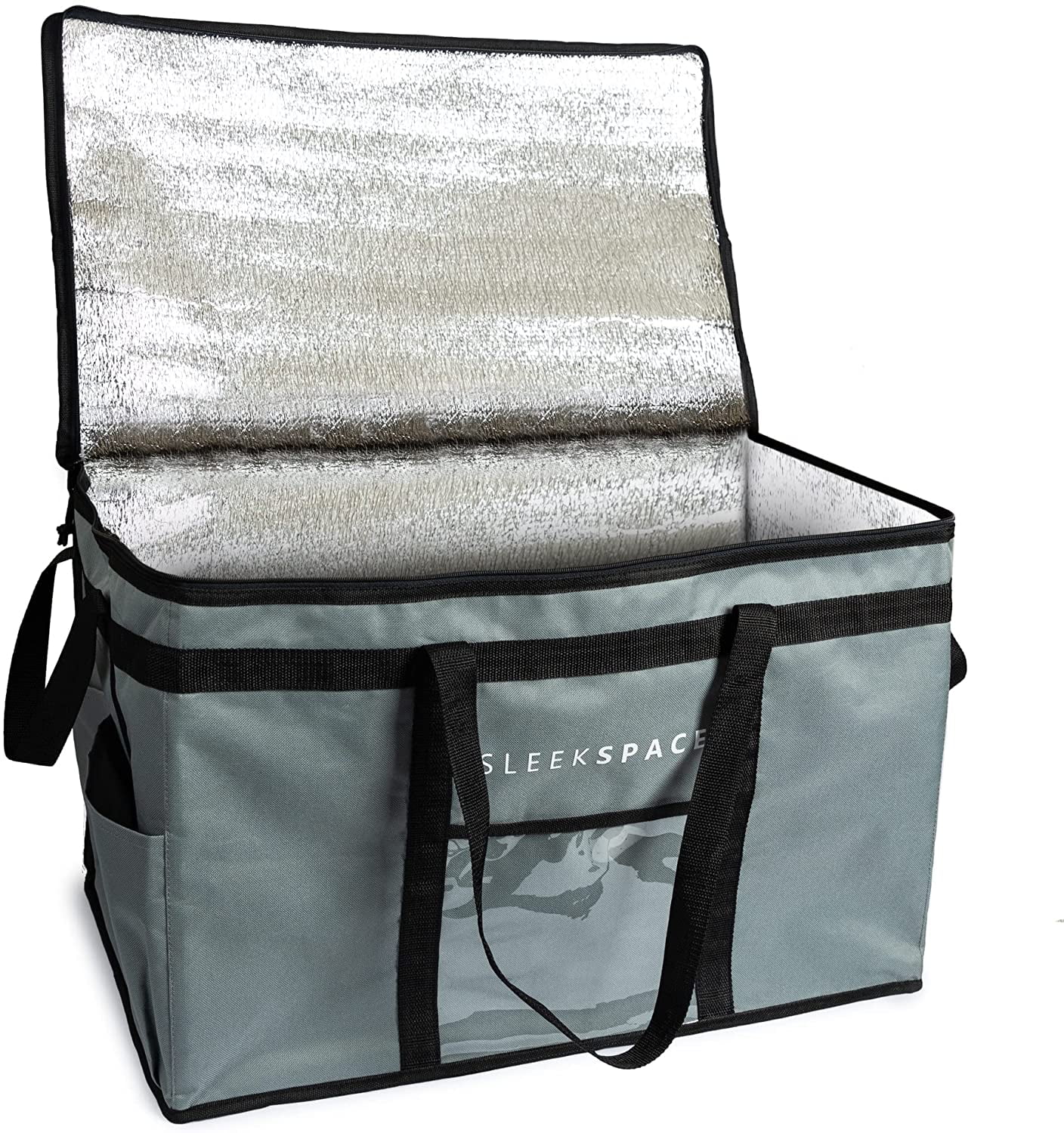 Large Insulated Bag for Hot or Cold Food. Collapsible Cooler Bag