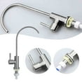 thumbnail image 1 of Household Kitchen Faucet with Gooseneck Design Stainless Steel Water Purifier Accessory for Easy Operation and Durable Use, 1 of 4