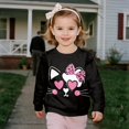 thumbnail image 3 of DISNIMO Cat Printed Pullover for Girls Long Sleeve Sweatshirt Crewneck Pullover Tops Lightweight Shirt for Toddler Girls 4-5 Years, 3 of 7
