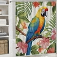 thumbnail image 6 of JRXY Tropical Birds Parrots Flowers Leaves Waterproof Shower Curtain for Bathroom Decoration 60x72, 6 of 7