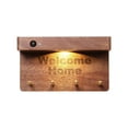 thumbnail image 2 of Table Lamp Qwtwty Human Body Induction Lamp USB Charging Solid Wood Magnetic Wall Lamp Hook Rack Wall Mounted Key Rack Storage Lamp on Clearance, 2 of 3