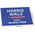 Kamala Harris 2024 Flag Tim Walz Waltz I‘m With Them Kamala Harris
