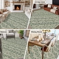 thumbnail image 5 of Green Floral Area Rugs 5'x7', Washable Small Throw Rugs for Laundry Room Playroom, Spring Flowers Pattern Botanical Vintage Indoor Outdoor Rug Non-Slip Low Pile Carpet Runner Reversible Floor Mats, 5 of 8