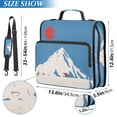 thumbnail image 2 of FORMRS Zipper Binder with Shoulder Strap 2-inch Ring 500 Sheet Capacity File Bag, Snow Mountain, 2 of 5