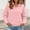 A05-Pink, variant on Zysthvn Cropped Sweatshirt for Women Pullover Half Zip Winter Casual Womens Sweatshirts Long Sleeve Stand Collar with Pockets Solid Tops