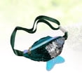 thumbnail image 4 of Sac Banane Queue de Poisson Femme Vert Pochette Banane Multifonction Croisée Sac Caissier Sac Poitrine à Paillettes, 4 of 5
