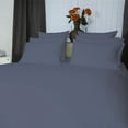 thumbnail image 1 of Just Linen 360 TC Pima Cotton Sateen, Solid Color, Value Pack of 4 Queen Pillow Cases, 1 of 2