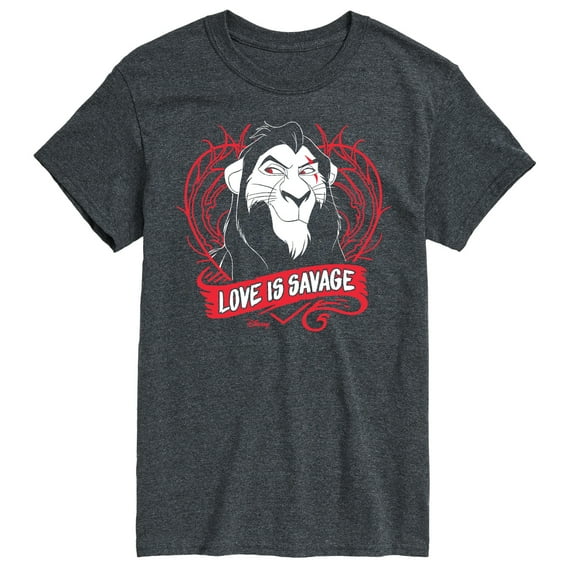 Disney Villains - Love Is Savage - Men's Short Sleeve Graphic T-Shirt