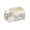 Cream white, variant on Stackable Bathroom Storage Unit With Swiveling Dispenser And Viewable Sections