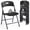 Black, variant on HaiNova 4PCS White Plastic Folding Chair Set, 400-Pound Portable Waterproof and Wear-Resistant Folding Chair with Steel Frame for Picnics, Business