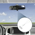 thumbnail image 3 of Unique Bargains 1 Pcs Metal Rhinestone Faux Diamond Car Rear View Mirror Pendant Accessories Car Hanging Ornament White, 3 of 6