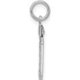 thumbnail image 2 of Sterling Silver Rhodium-Plated Diamond-Cut #10 Charm (20 X 14) Made In United States qsn10, 2 of 5