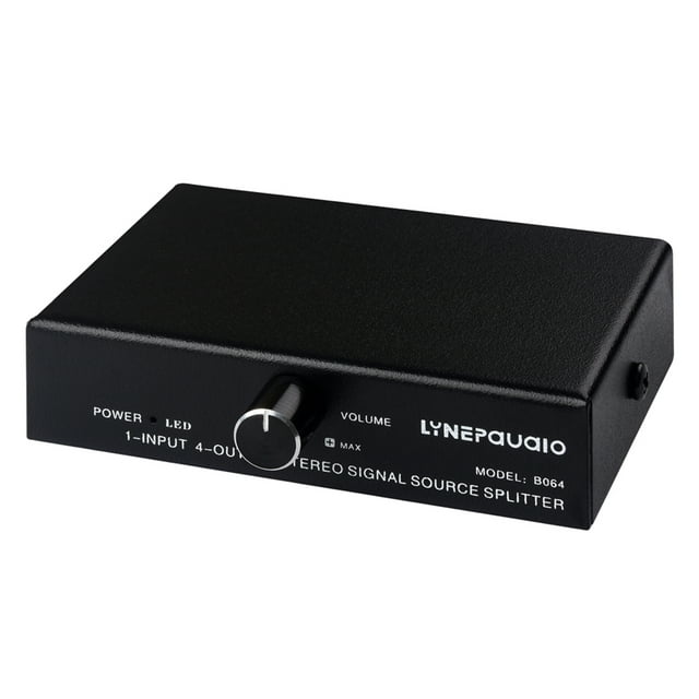 LYNEPAUAIO B064 1 in 4 out Audio Signal Distributor Stereo