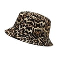 thumbnail image 3 of Daisy Rose Bucket Hat - Unisex Packable Summer Travel Beach Sun Hat - Leopard, 3 of 8