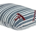 thumbnail image 4 of Parkland Collection Marino Nautical Blue Striped Decorative Lumbar Pillow, 14 x 20 Cotton Accent Pillow, 4 of 10