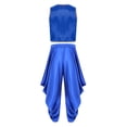 thumbnail image 3 of vastwit Mens Adult Arabian Prince Outfit Street Rat Suit Sleeveless Satiny Vest with Harem Pants Set Royal Blue 3XL, 3 of 6