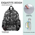 thumbnail image 5 of Cartoon Pug Dog Backpack for School,Cute School Bag,Schoolbag with Adjustable Shoulder Straps & Padded Back,15.25"x11.5"x5.25", 5 of 6