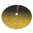 thumbnail image 3 of Kll 36" Christmas Tree Skirt Gold Glitter Gradient Xmas Tree Skirts Mat For New Year Xmas Holiday Party Indoor Outdoor Home Decoration, 3 of 9