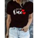 thumbnail image 1 of Camisetas de San Valentín para él y para ella - Cuello redondo para primavera y verano, camisetas a juego para parejas | Top de manga corta | Ajuste cómodo, 1 of 6