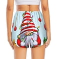 thumbnail image 3 of Picia Funny Christmas Gnome Pattern Women's 2 in 1 Athletic Running Shorts High Waisted Workout Casual Gym Sweat Shorts with Comfy Liner Zipper Pockets-X-Large, 3 of 9