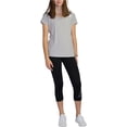 thumbnail image 1 of Camiseta básica Reebok Fitted Marled para mujer gris extragrande, 1 of 3