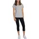thumbnail image 1 of Camiseta básica Reebok Fitted Marled para mujer gris extragrande, 1 of 3