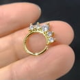 thumbnail image 4 of GKNET Nose Ring Zircon Tragus Hoop Cartilage Rings Body Delicate Jewelry Round Septum Ring NEW-gold-1, 4 of 9