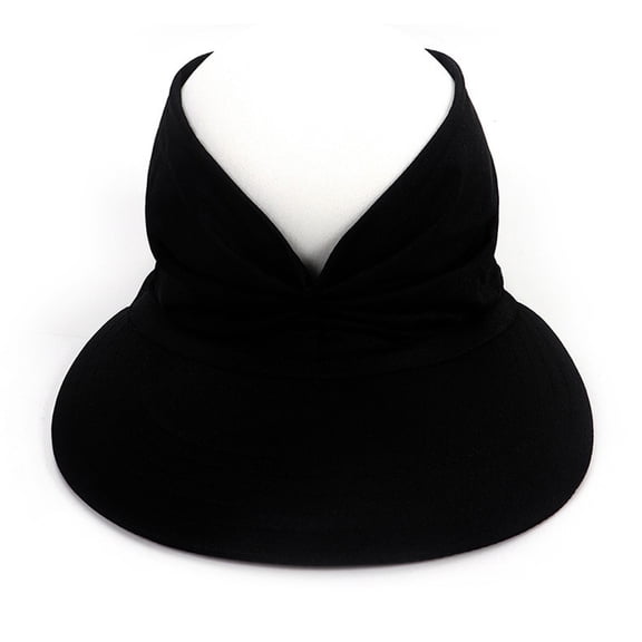 Odeerbi Visors Hat Sunhat Summer Hat Women's Sun Visor Sun Hat Anti-ultraviolet Elastic Hollow Top Hat Red